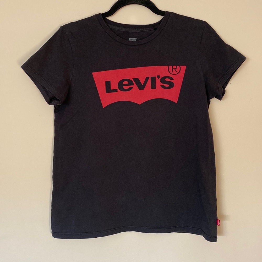 [M] Levis Printed Logo T-shirt | Black